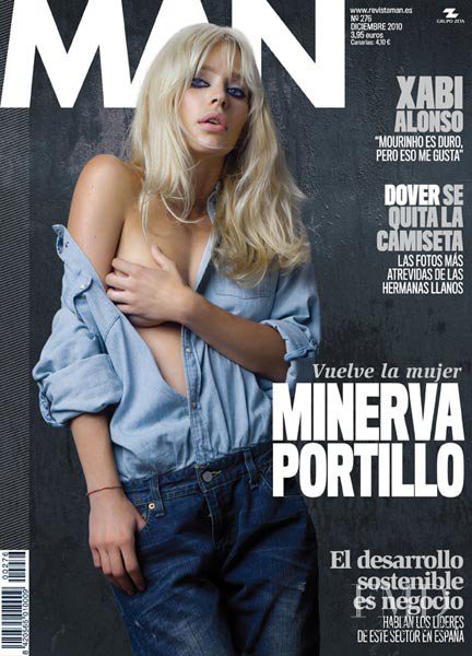 Minerva Portillo featured on the Man cover from December 2010