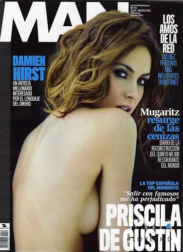 Priscila de Gustin featured on the Man cover from July 2010