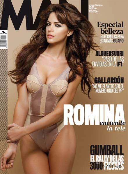 Romina Belluscio featured on the Man cover from May 2011