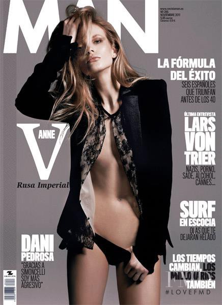 Anne Vyalitsyna featured on the Man cover from November 2011