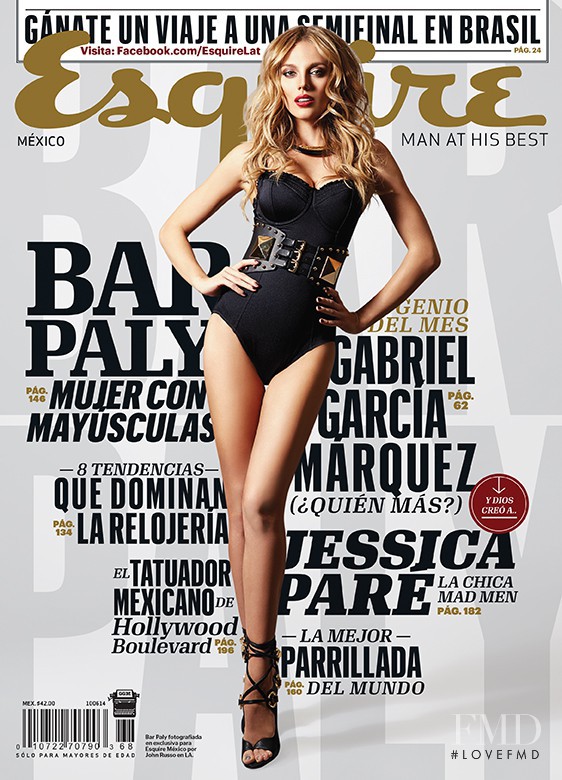 Barbara Paly featured on the Esquire Mexico cover from May 2014