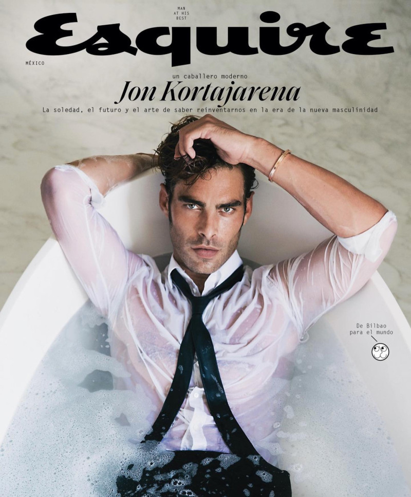 Jon Kortajarena featured on the Esquire Mexico cover from October 2021