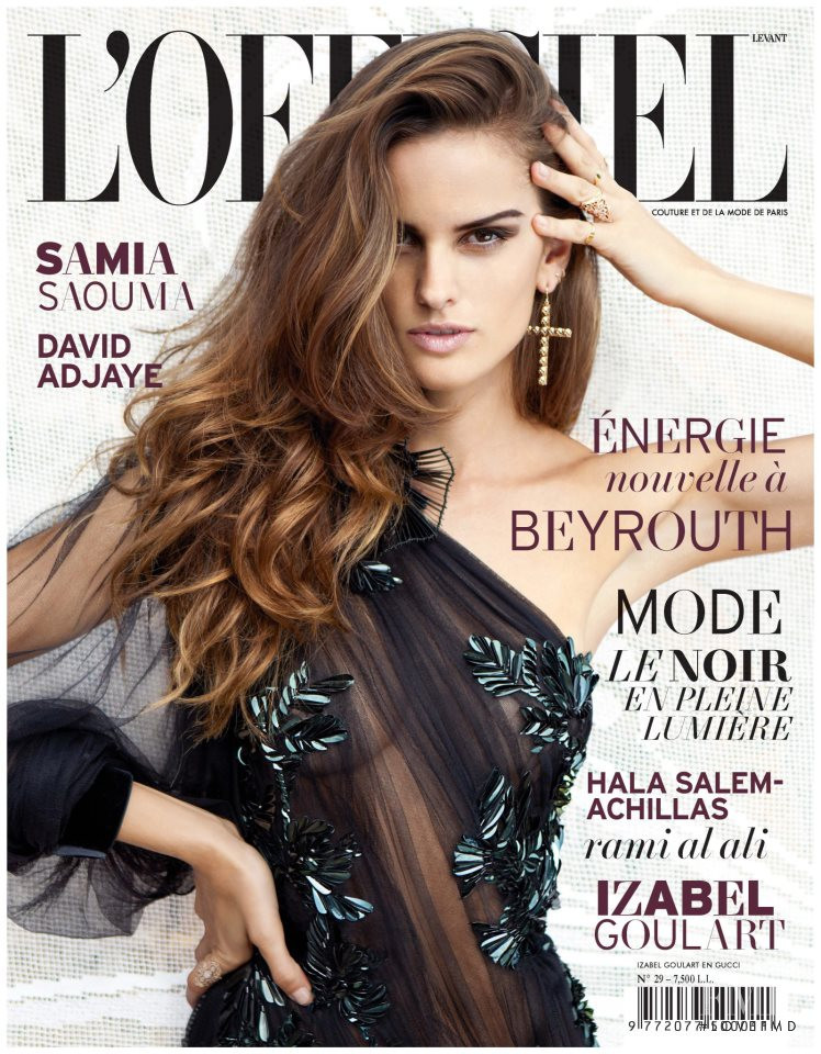 Izabel Goulart featured on the L\'Officiel Levant cover from October 2012