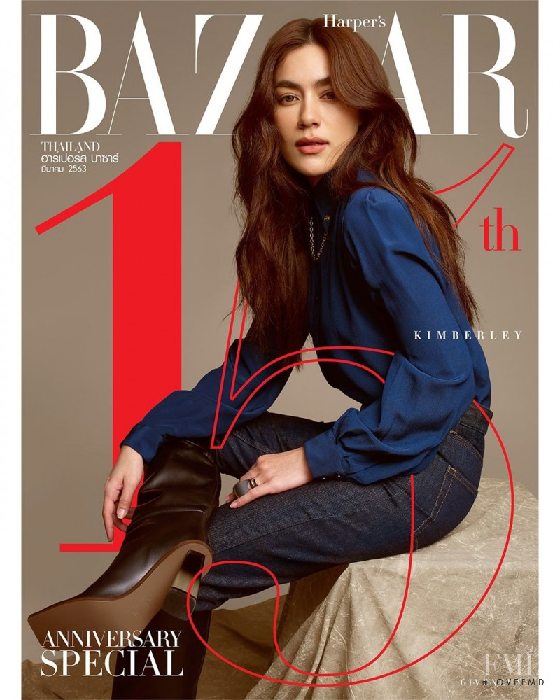 Kimberley Anne Woltemas featured on the Harper\'s Bazaar Thailand cover from March 2020