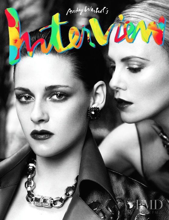 Charlize Theron, Kristen Stewart featured on the Interview Germany cover from August 2012