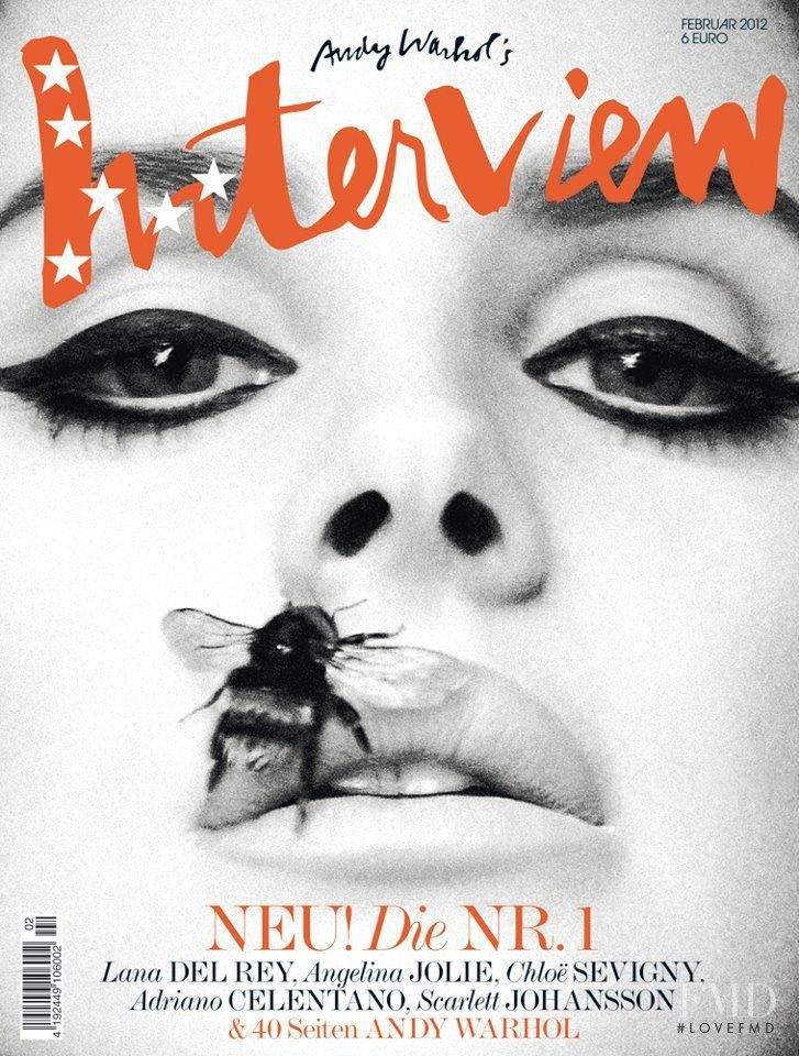 Lana Del Rey featured on the Interview Germany cover from February 2012