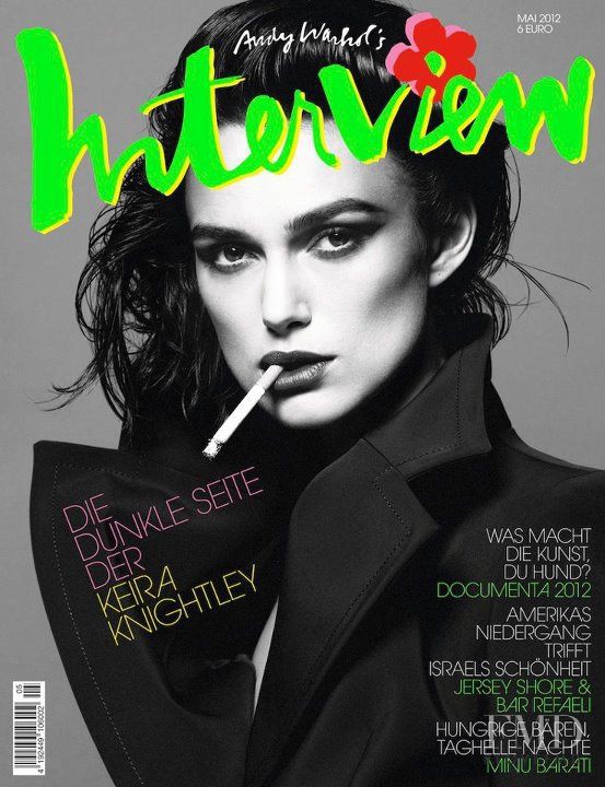 Keira Knightley featured on the Interview Germany cover from May 2012