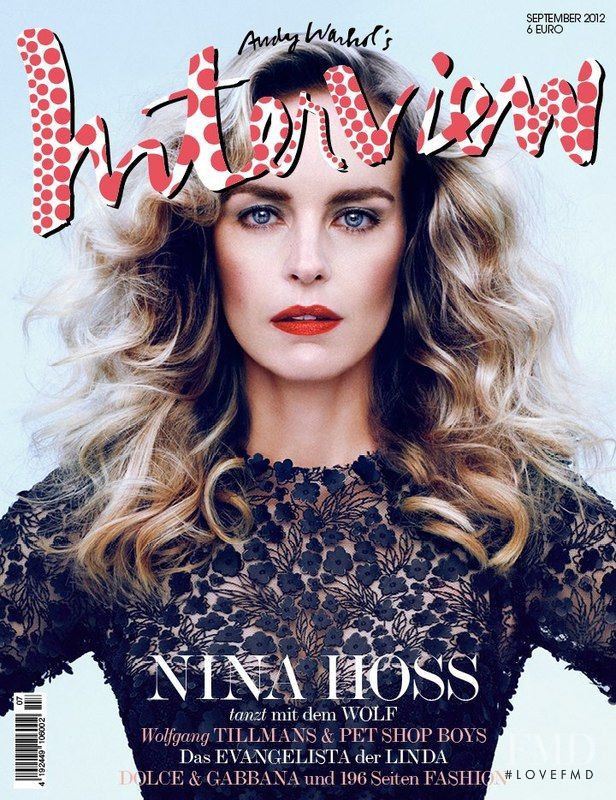 Nina Hoss featured on the Interview Germany cover from September 2012