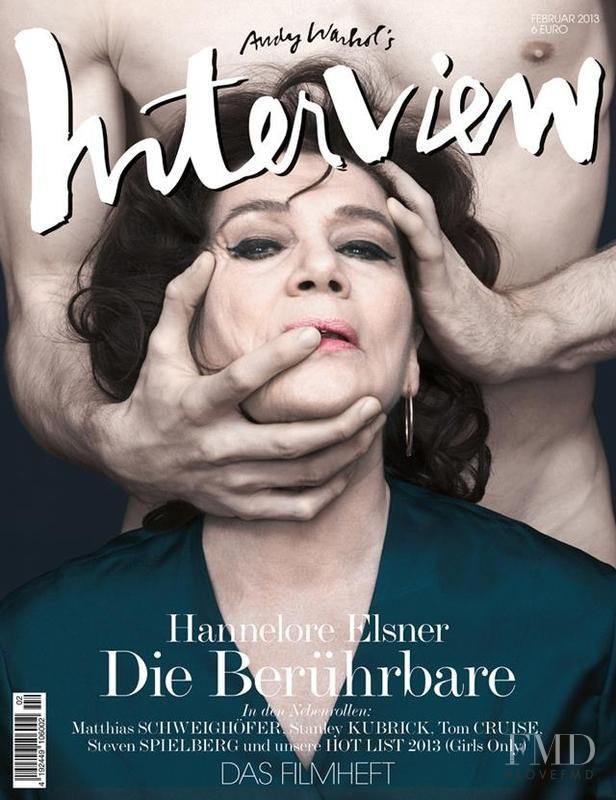 Hannelore Elsner featured on the Interview Germany cover from February 2013