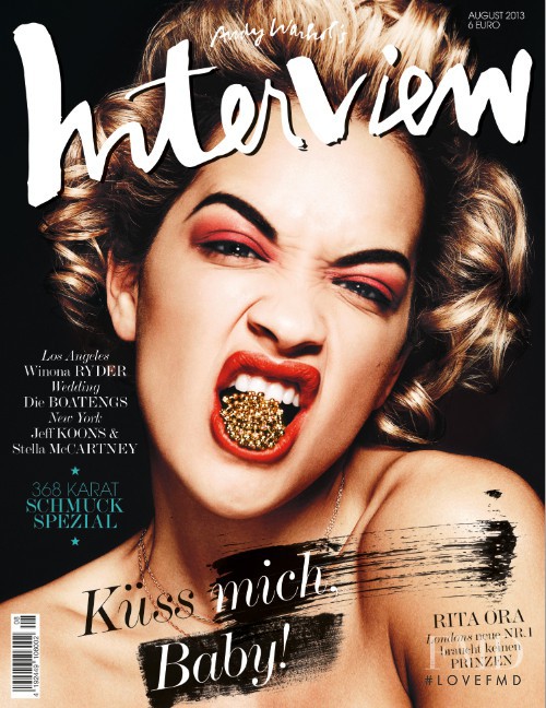 Rita Ora featured on the Interview Germany cover from July 2013