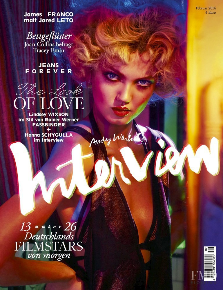 Lindsey Wixson featured on the Interview Germany cover from February 2014