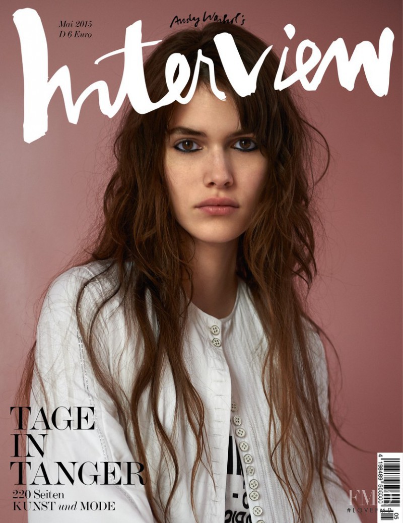 Vanessa Moody featured on the Interview Germany cover from May 2015