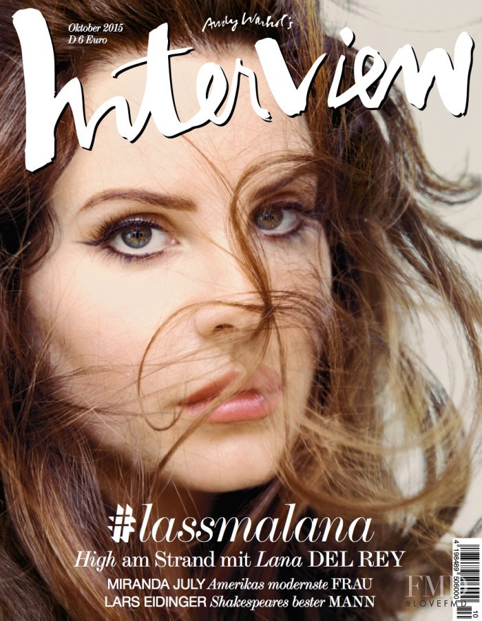 Lana Del Rey featured on the Interview Germany cover from October 2015