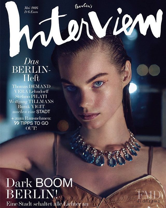 Estella Boersma featured on the Interview Germany cover from May 2016