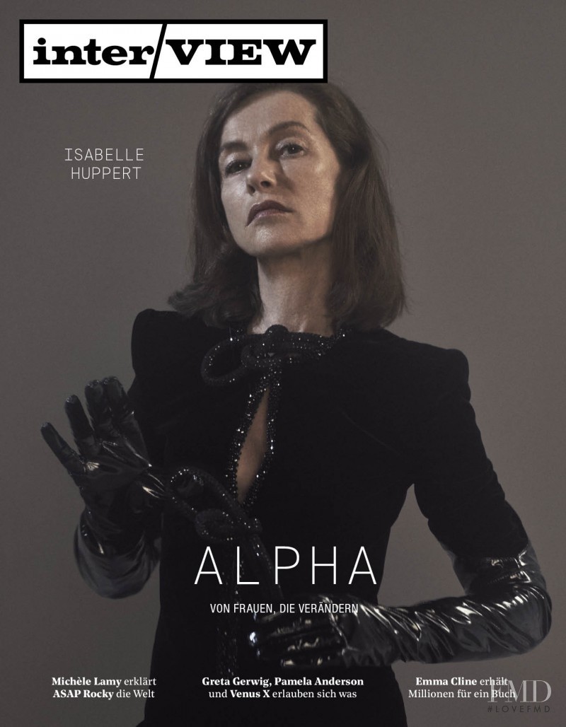 Isabelle Huppert featured on the Interview Germany cover from September 2016