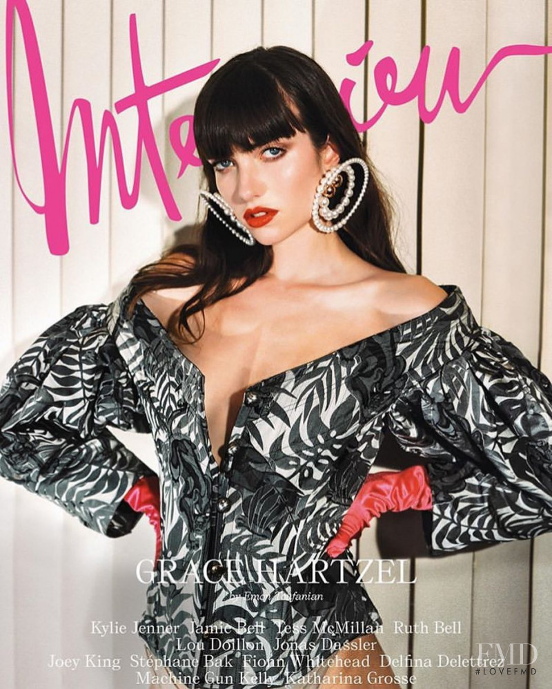 Grace Hartzel featured on the Interview Germany cover from March 2019