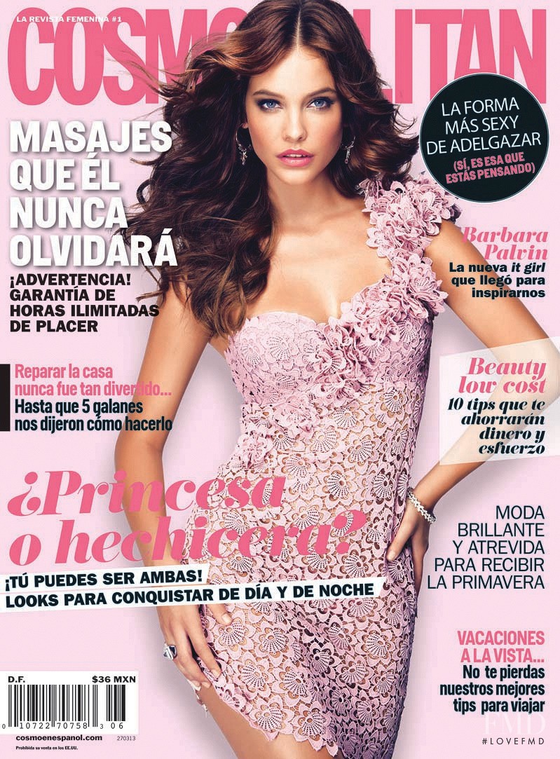 Barbara Palvin featured on the Cosmopolitan Mexico cover from March 2013
