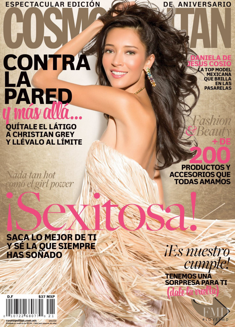 Daniela de Jesus featured on the Cosmopolitan Mexico cover from November 2014