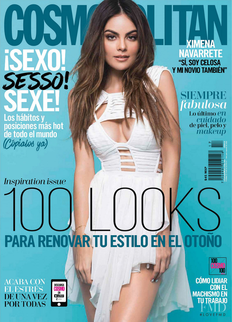 Ximena Navarrete featured on the Cosmopolitan Mexico cover from September 2016