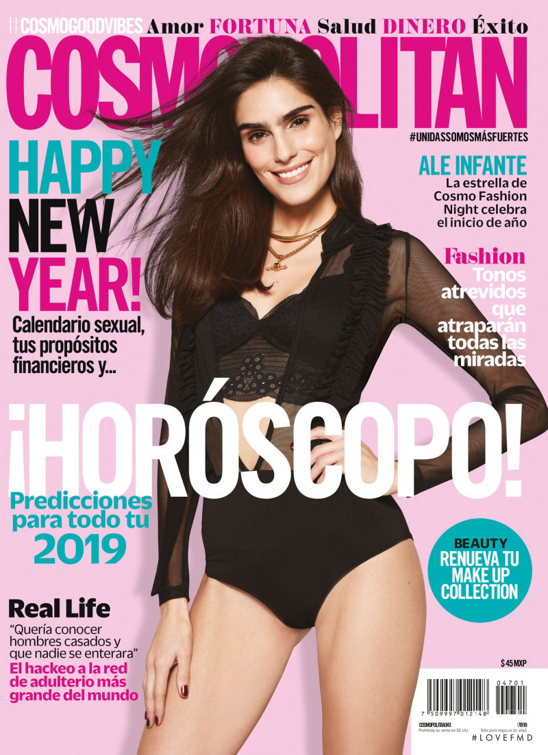Alejandra Infante featured on the Cosmopolitan Mexico cover from January 2019