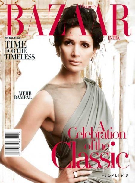 Mehr Jessia featured on the Harper\'s Bazaar India cover from May 2009