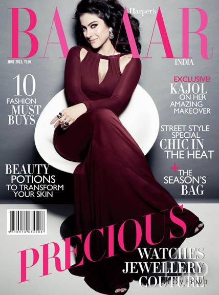 Kajol featured on the Harper\'s Bazaar India cover from June 2013