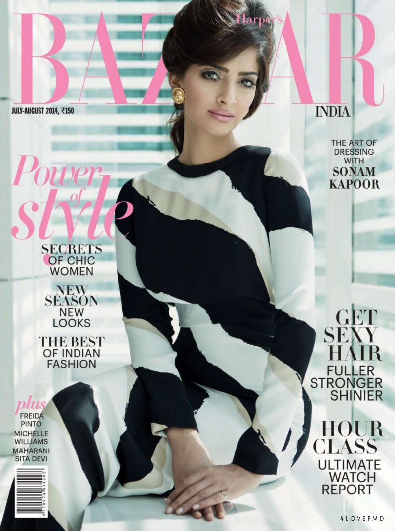  featured on the Harper\'s Bazaar India cover from July 2014