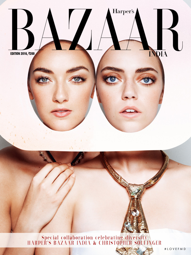 Daisy Clementine Smith featured on the Harper\'s Bazaar India cover from September 2016