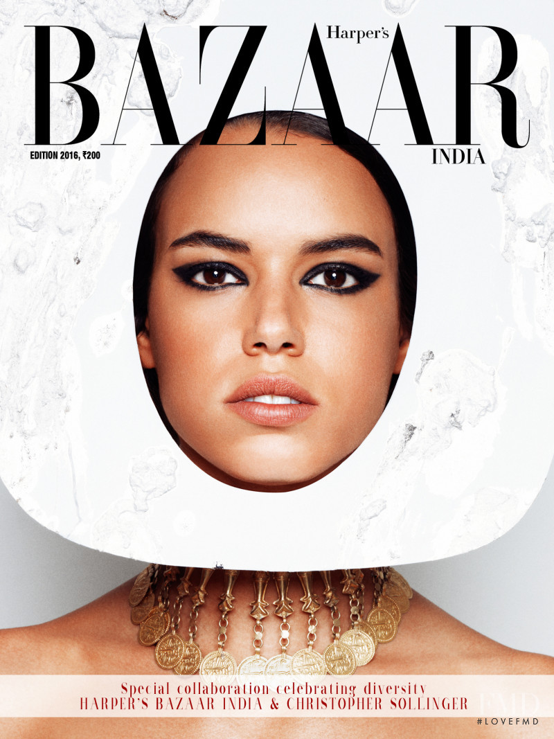 Hind Sahli featured on the Harper\'s Bazaar India cover from September 2016