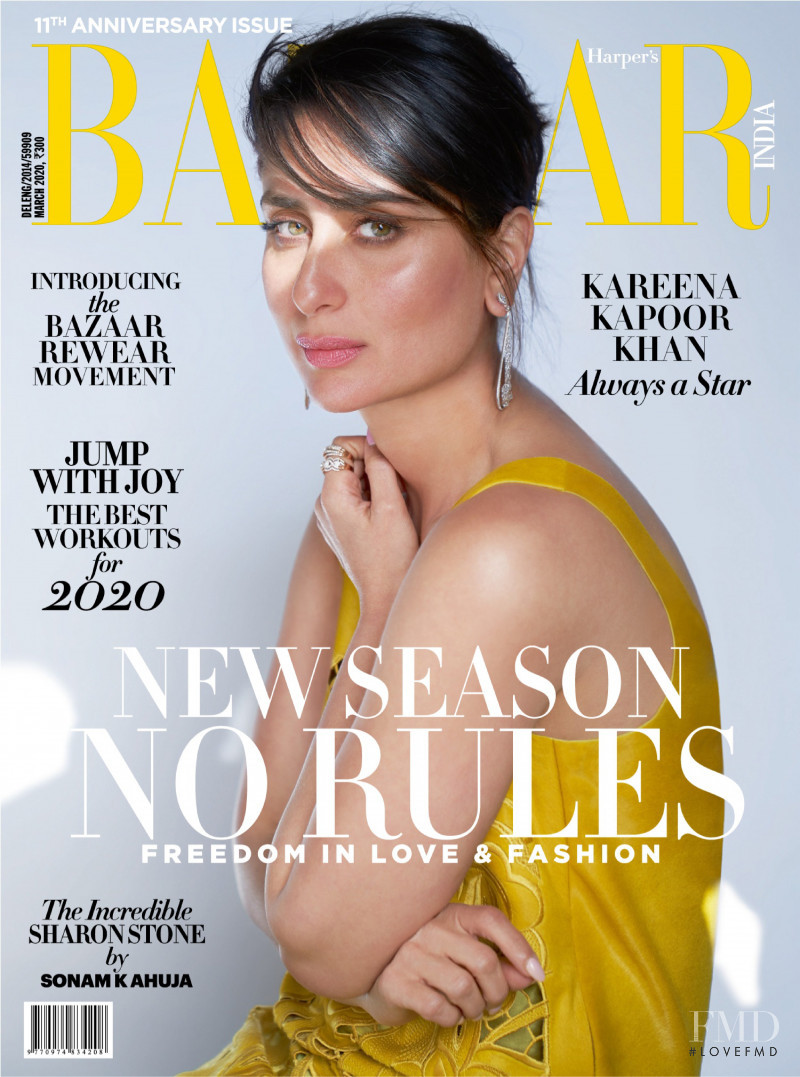 Kareena Kapoor Khan featured on the Harper\'s Bazaar India cover from March 2020