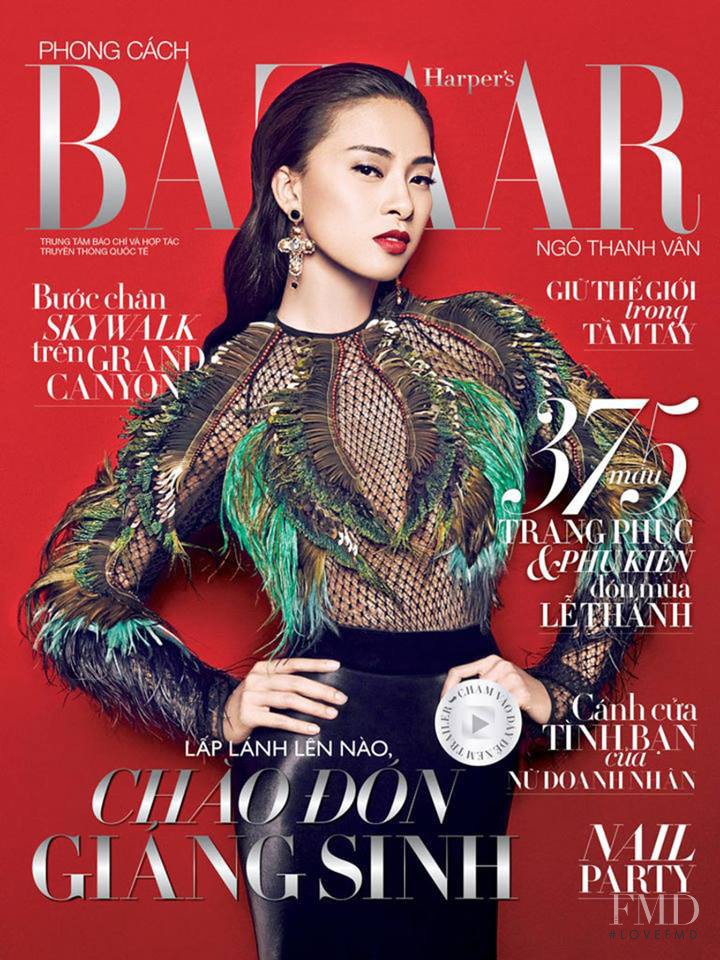  featured on the Harper\'s Bazaar Vietnam cover from December 2013