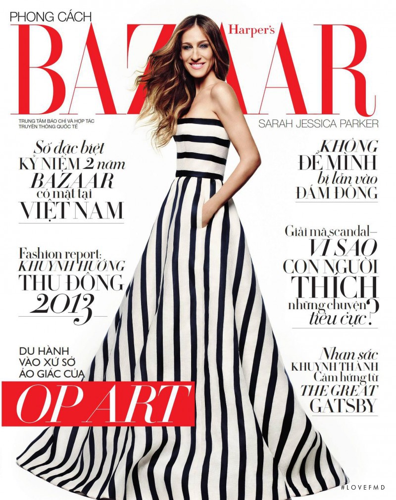 Sarah Jessica Parker featured on the Harper\'s Bazaar Vietnam cover from July 2013