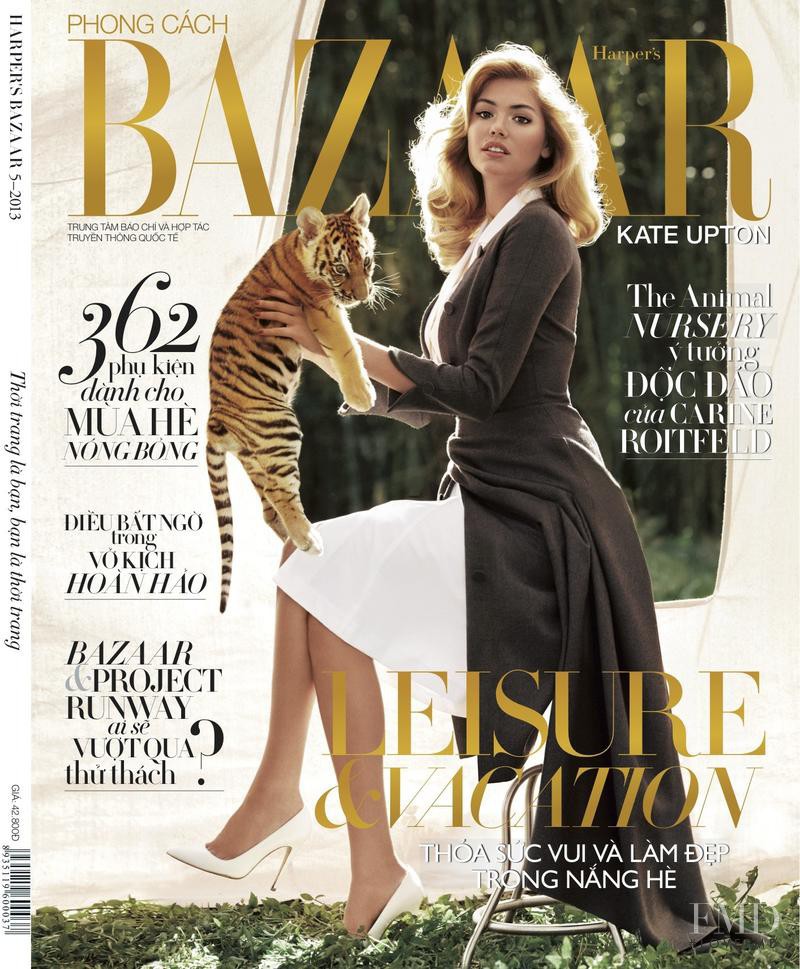 Kate Upton featured on the Harper\'s Bazaar Vietnam cover from May 2013