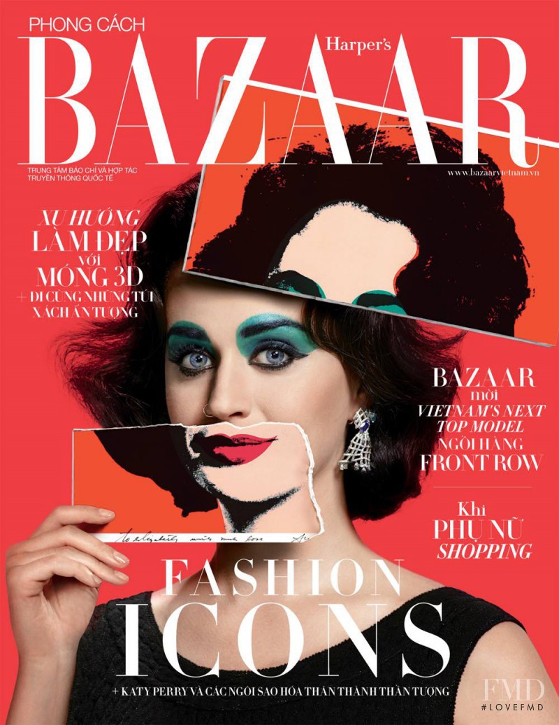 Katy Perry featured on the Harper\'s Bazaar Vietnam cover from September 2015