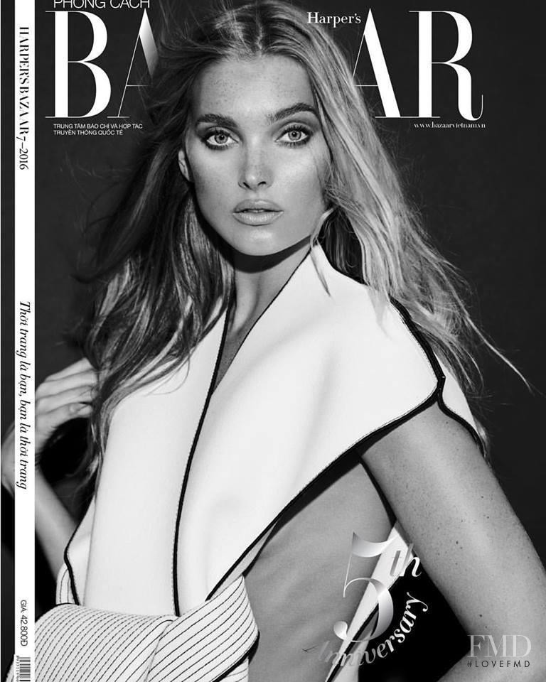Elsa Hosk featured on the Harper\'s Bazaar Vietnam cover from July 2016