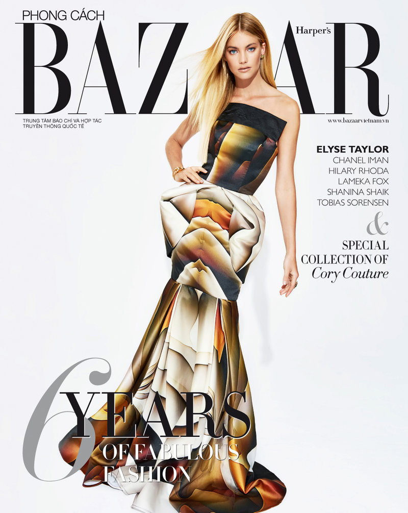 Elyse Taylor featured on the Harper\'s Bazaar Vietnam cover from September 2017