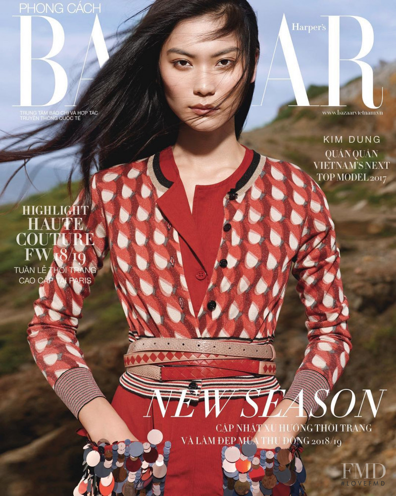  featured on the Harper\'s Bazaar Vietnam cover from August 2018