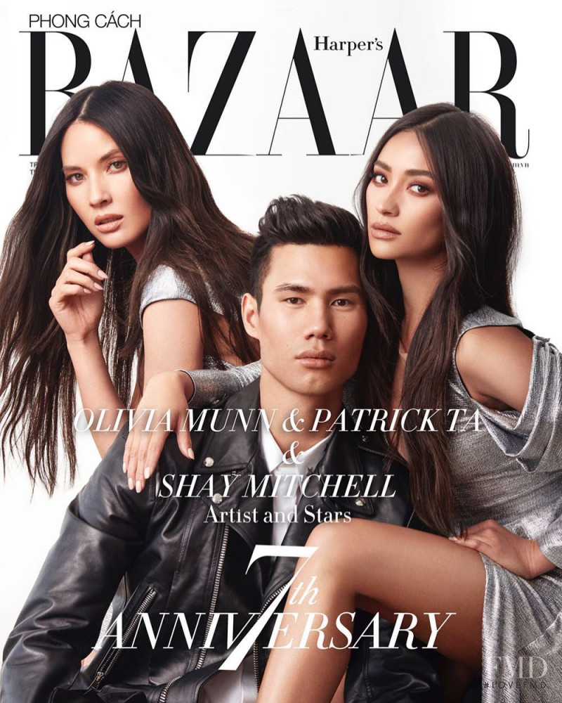 Olivia Munn, Shay Mitchell featured on the Harper\'s Bazaar Vietnam cover from July 2018