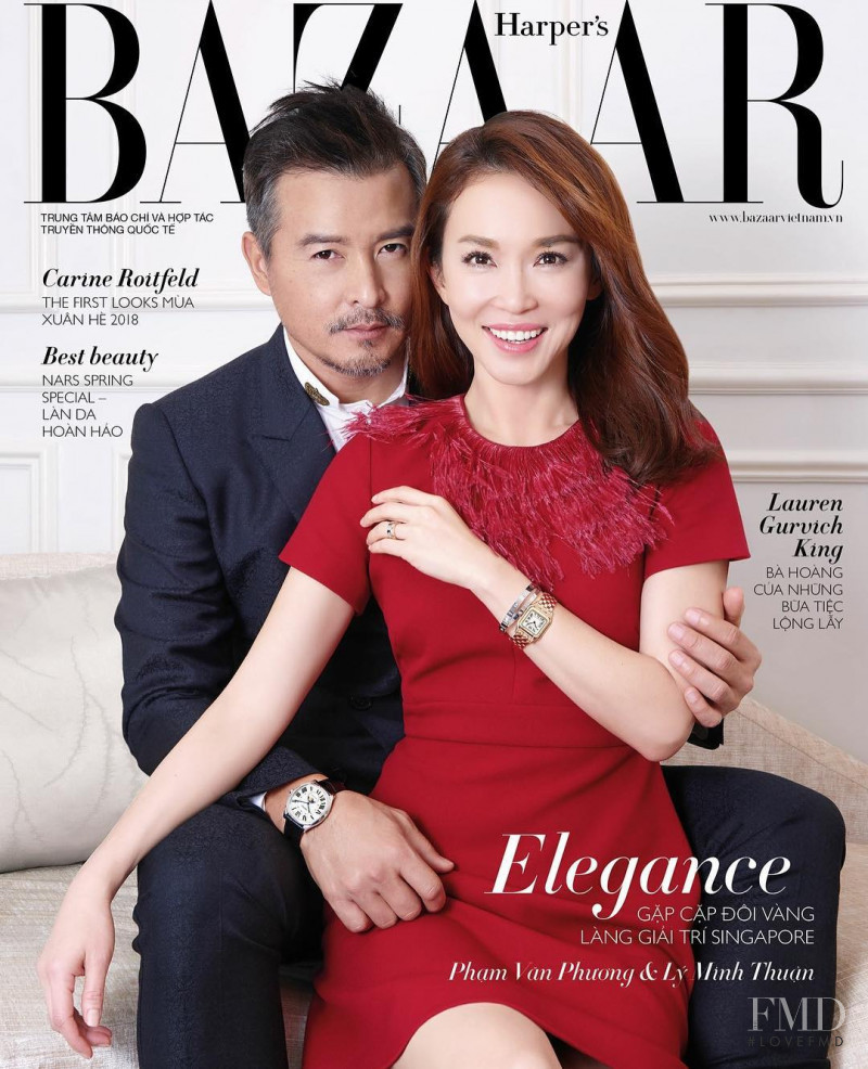  featured on the Harper\'s Bazaar Vietnam cover from March 2018