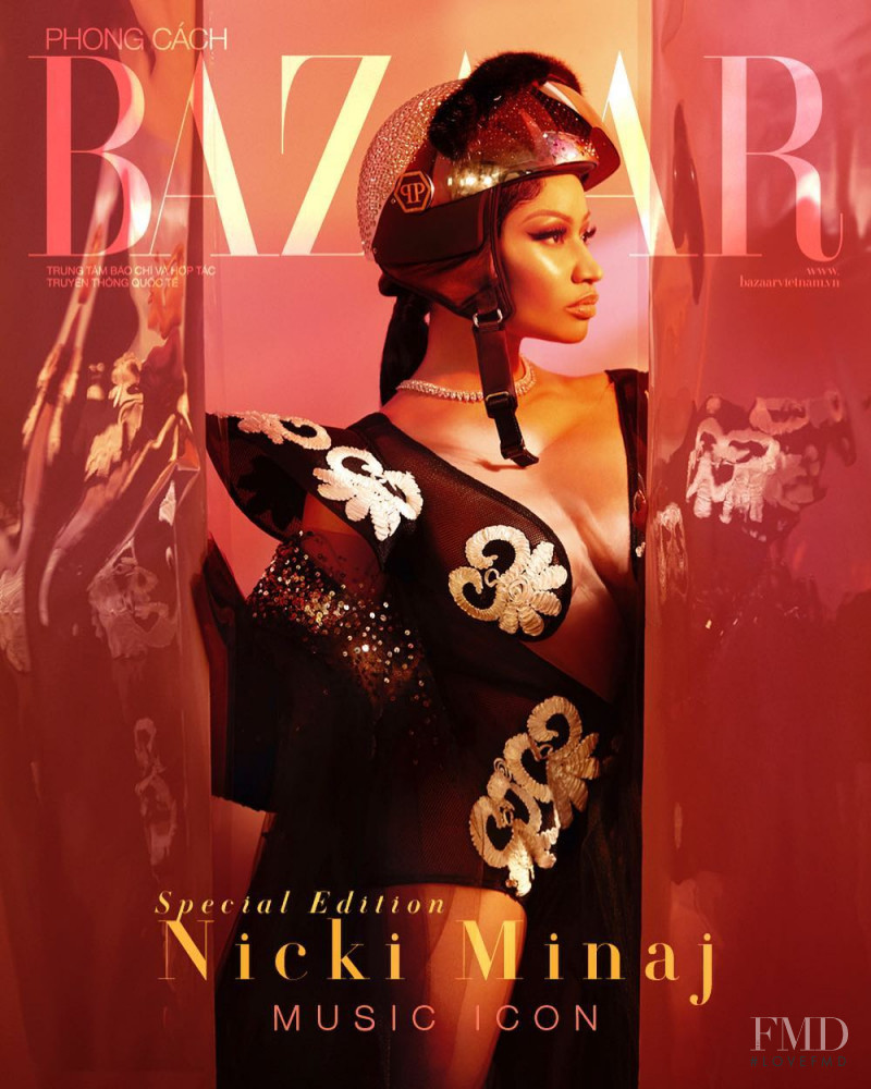 Nicki Minaj featured on the Harper\'s Bazaar Vietnam cover from October 2018