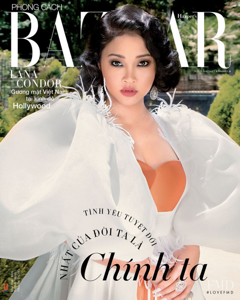 Lana Condor featured on the Harper\'s Bazaar Vietnam cover from August 2019
