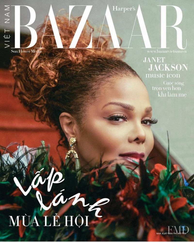 Janet Jackson featured on the Harper\'s Bazaar Vietnam cover from December 2019