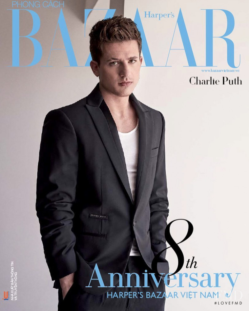 Charlie Puth  featured on the Harper\'s Bazaar Vietnam cover from July 2019