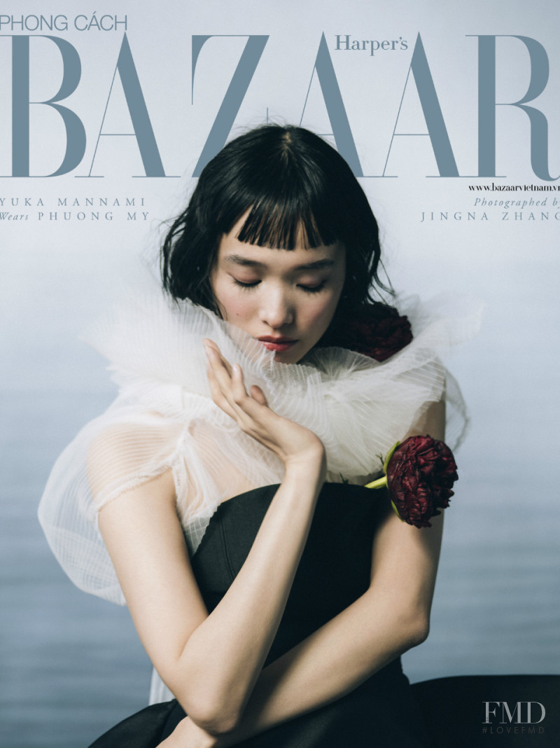 Yuka Mannami featured on the Harper\'s Bazaar Vietnam cover from March 2019