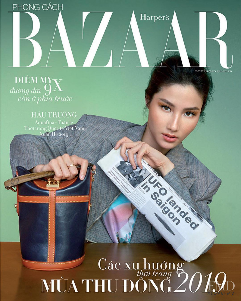 Diem My featured on the Harper\'s Bazaar Vietnam cover from May 2019