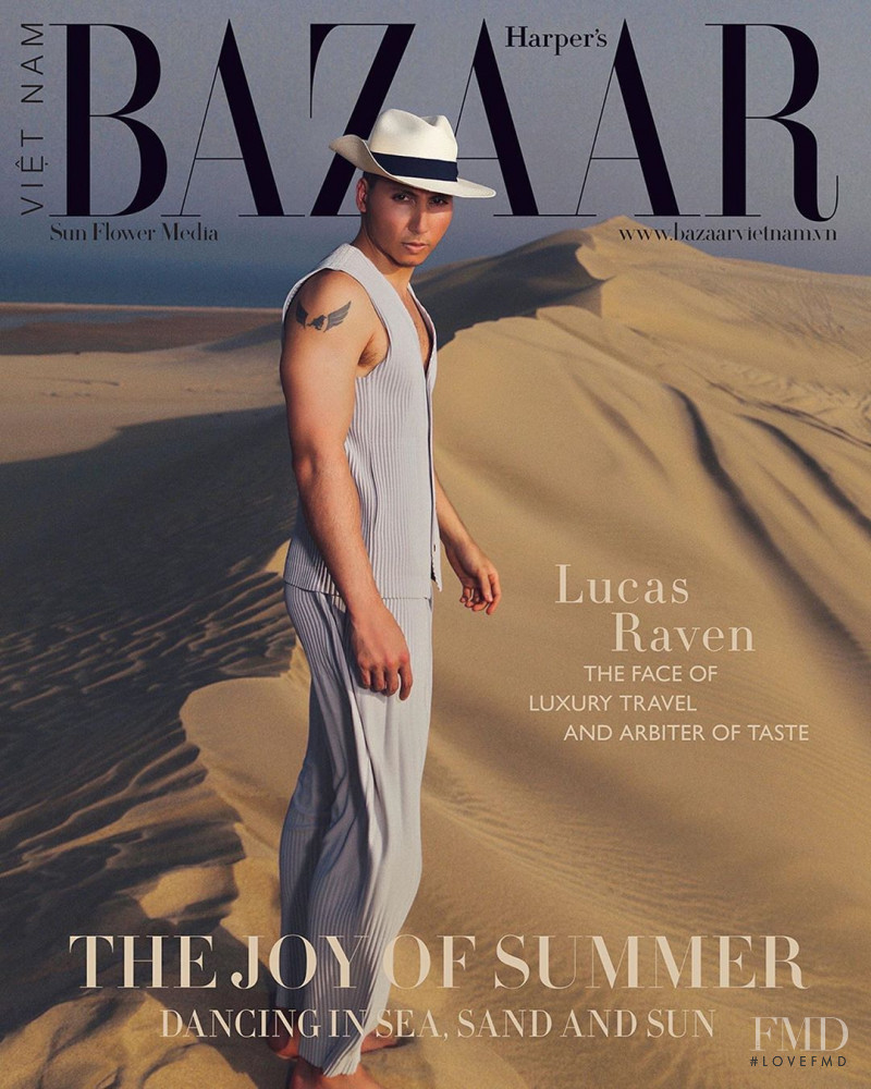 Lucas Raven featured on the Harper\'s Bazaar Vietnam cover from August 2020