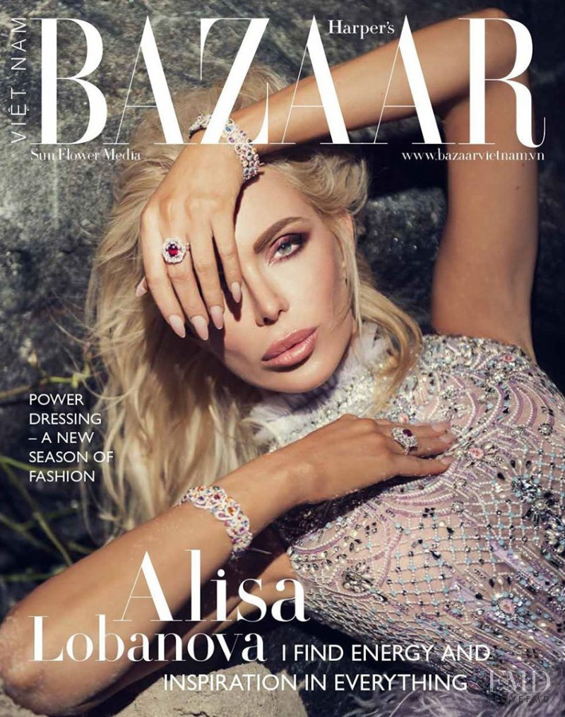 Alisa Lobanova featured on the Harper\'s Bazaar Vietnam cover from August 2020