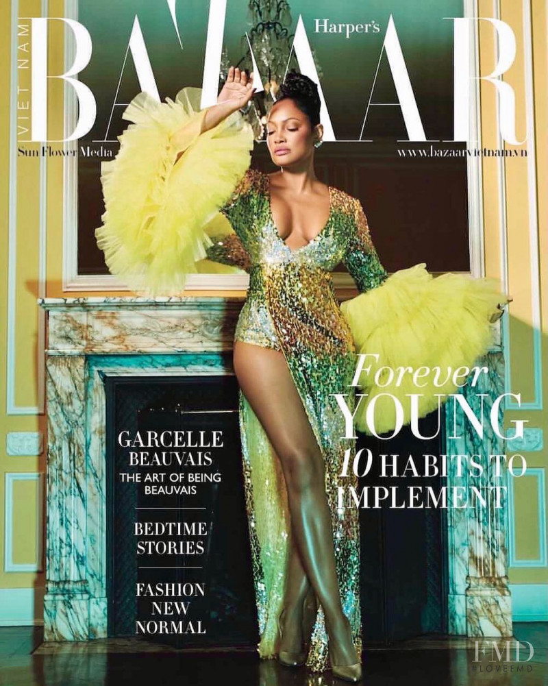 Garcelle Beauvais featured on the Harper\'s Bazaar Vietnam cover from December 2020