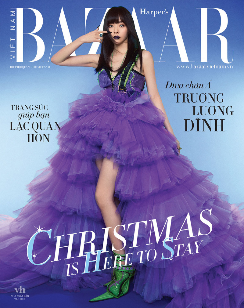 Truong Luong Dinh featured on the Harper\'s Bazaar Vietnam cover from December 2020