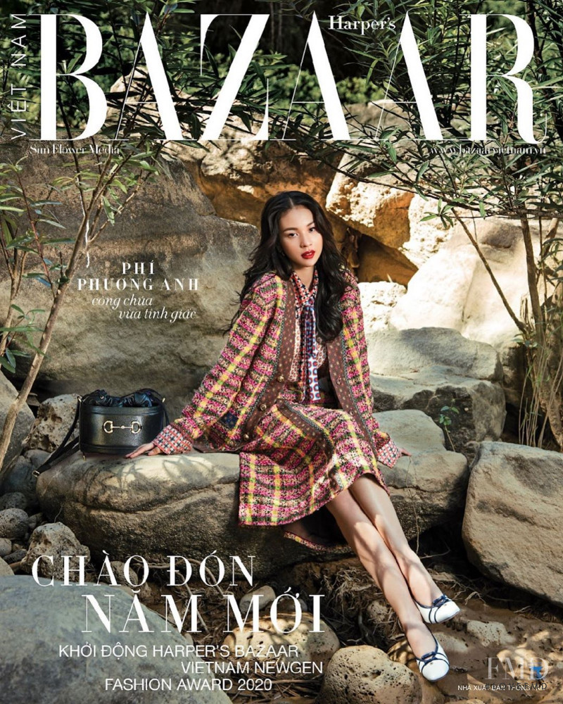 Phi Phuong Anh featured on the Harper\'s Bazaar Vietnam cover from January 2020